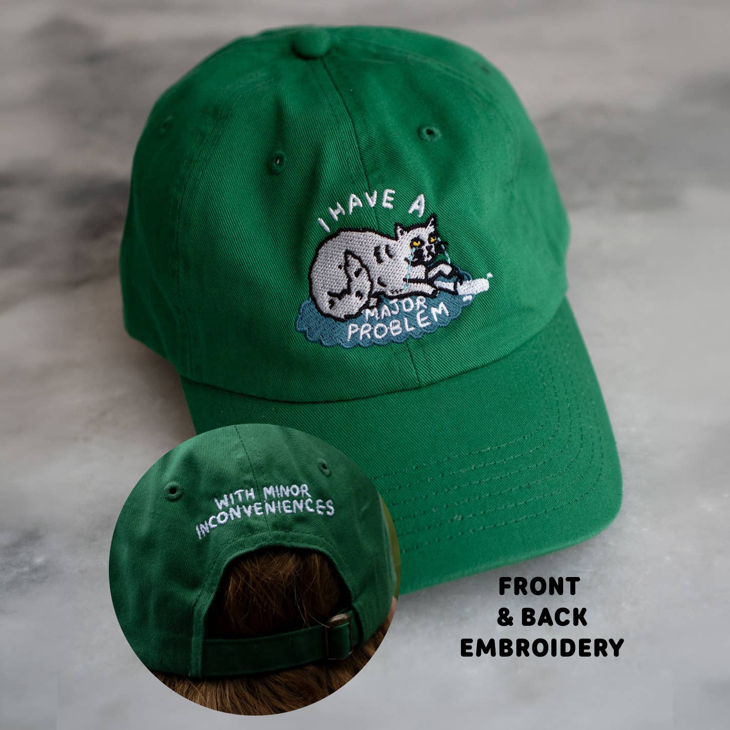 Stay Home Club • "I Have A Major Problem" Cat Dad Hat
