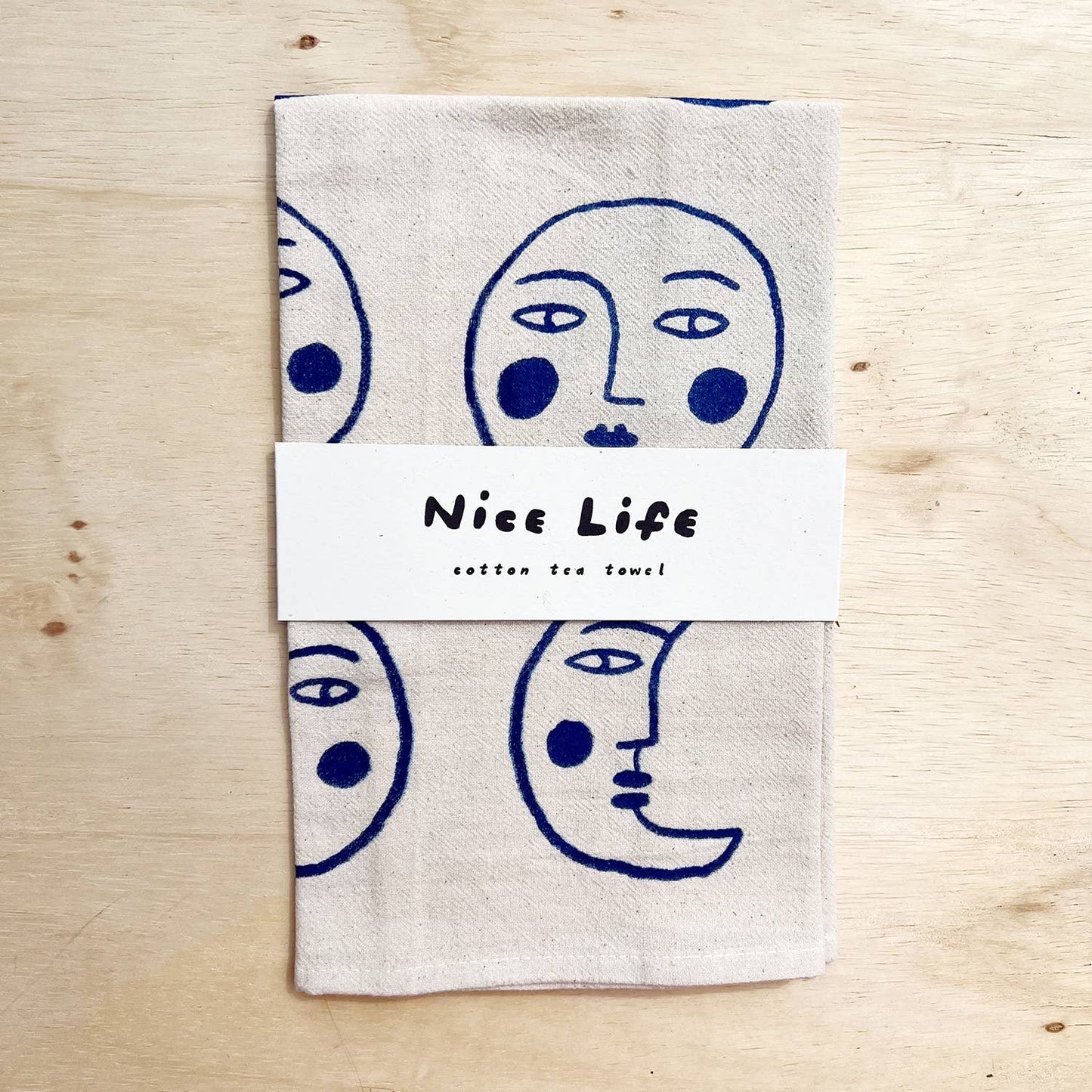 Nice Life • Moon Tea Towel