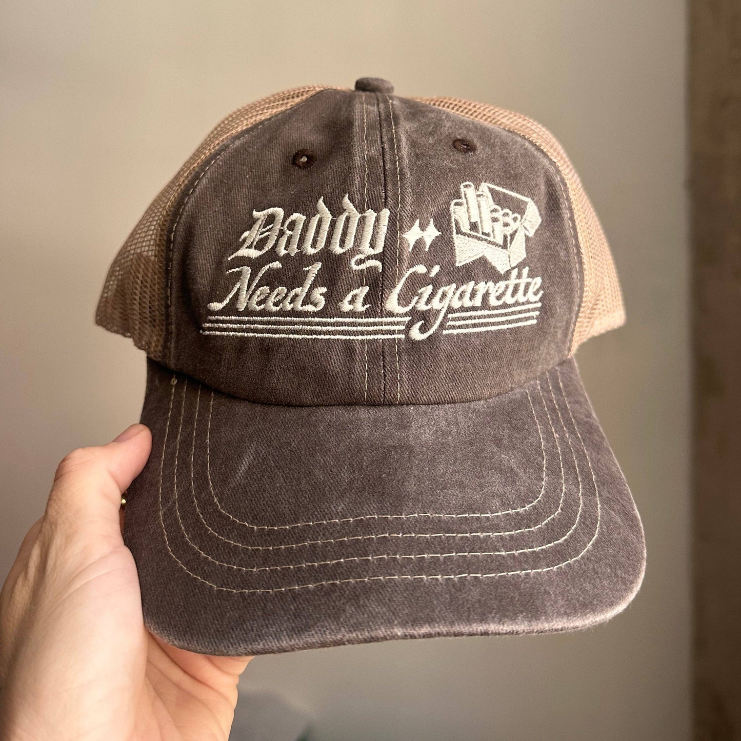 Freddy Tyler Paul • "Daddy Needs a Cigarette" Trucker Hat