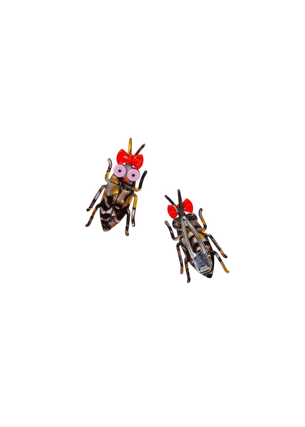 Gentle Thrills • Cockroach Hair Clip With Bow