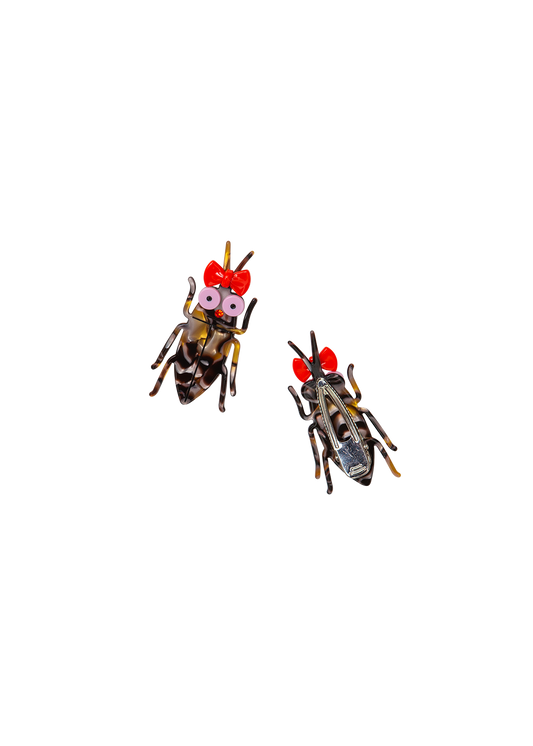 Gentle Thrills • Cockroach Hair Clip With Bow