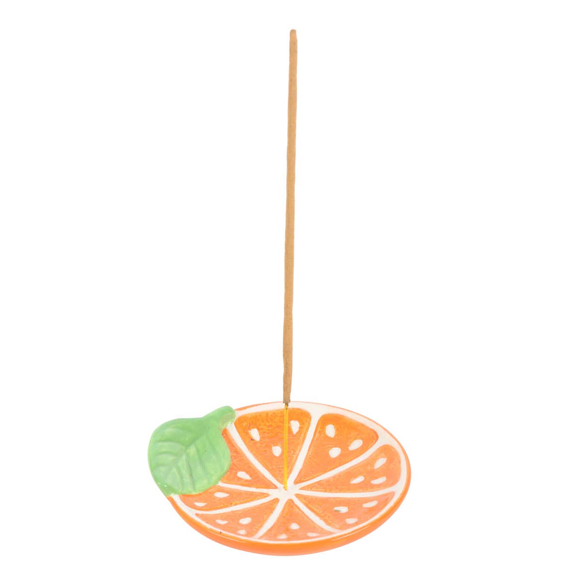Orange Slice Ceramic Incense Holder Plate