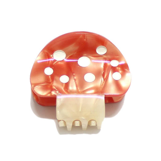 Girly • Hair Clip, Marbled Mushroom