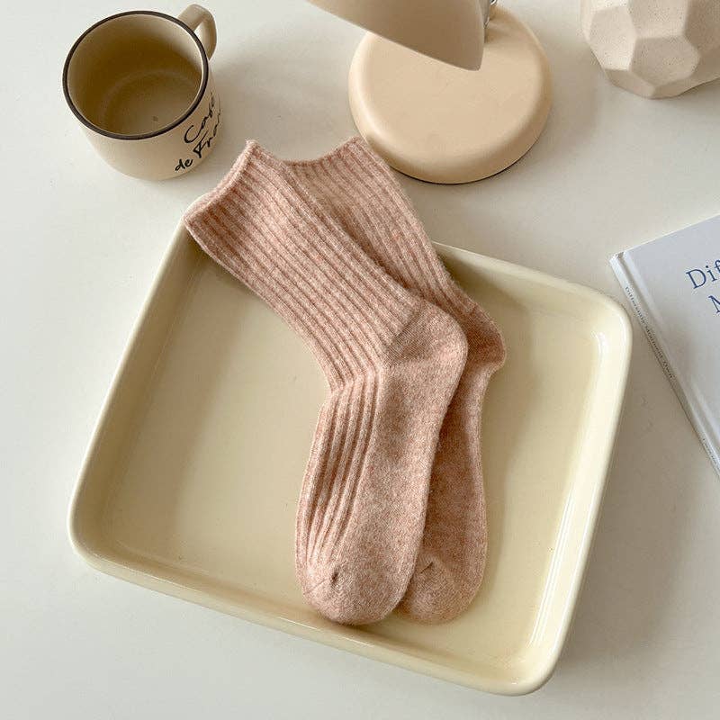 SALE • Rufia - 5-Pair Set of Solid Color Wool-Blend Socks