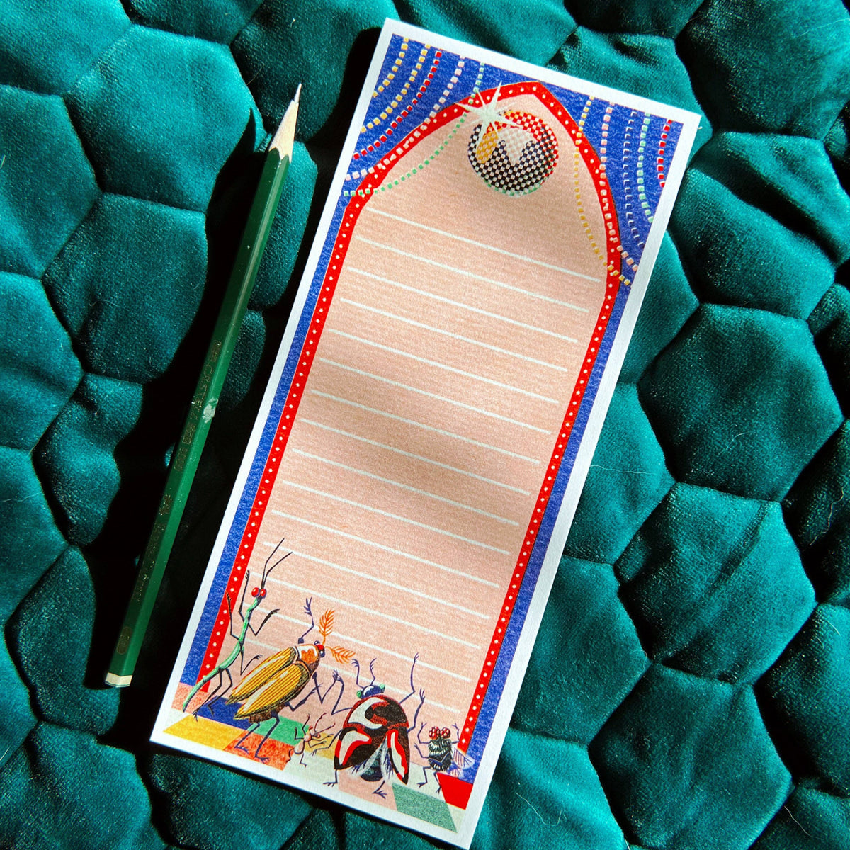 Chaos Magic Studio • Disco Bugs Spring Dream Notepad