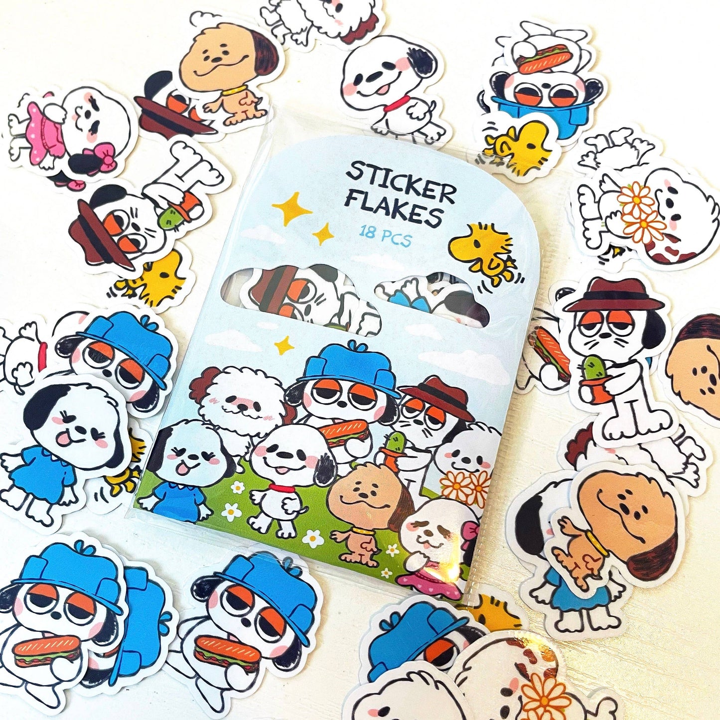 Ghostiekid • Snoopy Sticker Flakes Vinyl Sticker Pack