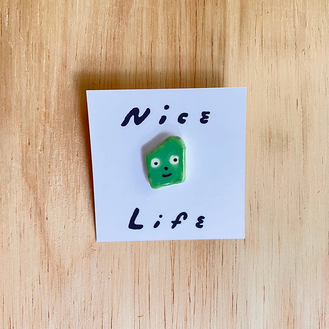 Ceramic Gumby Pin