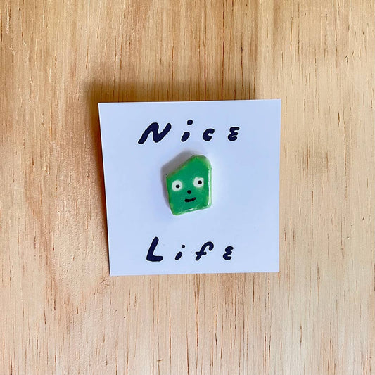 Ceramic Gumby Pin