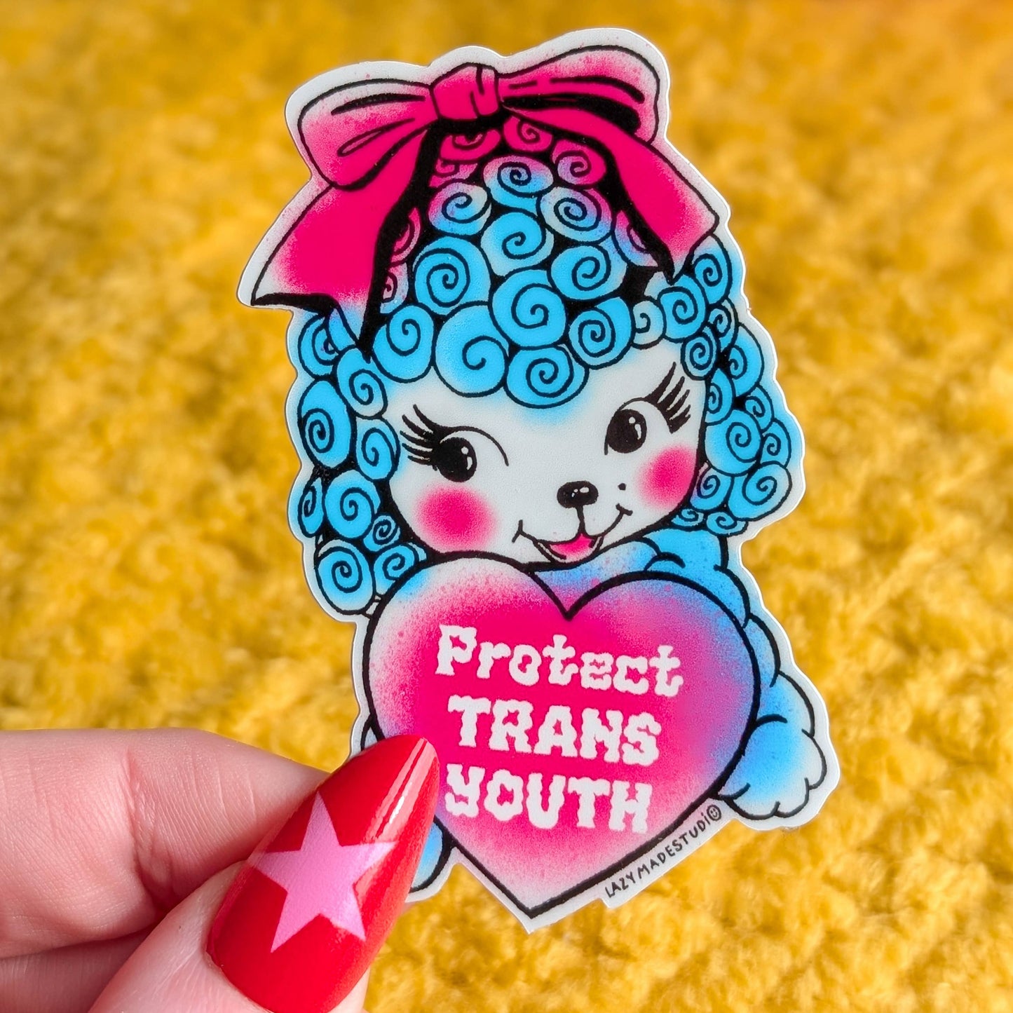 Protect TRANS Kids Vinyl Sticker 
