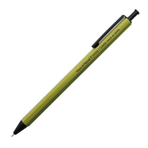 Ohto • Gel Ink 0.4mm Needle Tip Retractable Wooden Pen, 5 Colors, Imported Japan