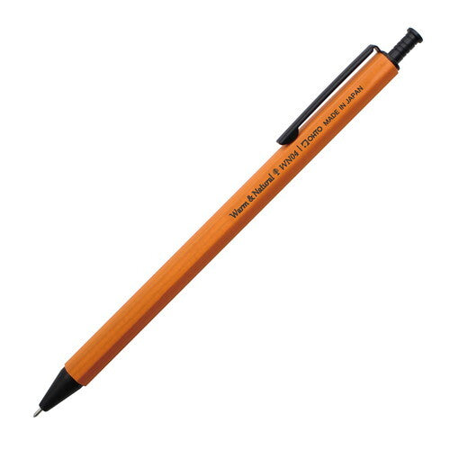 Ohto • Gel Ink 0.4mm Needle Tip Retractable Wooden Pen, 5 Colors, Imported Japan