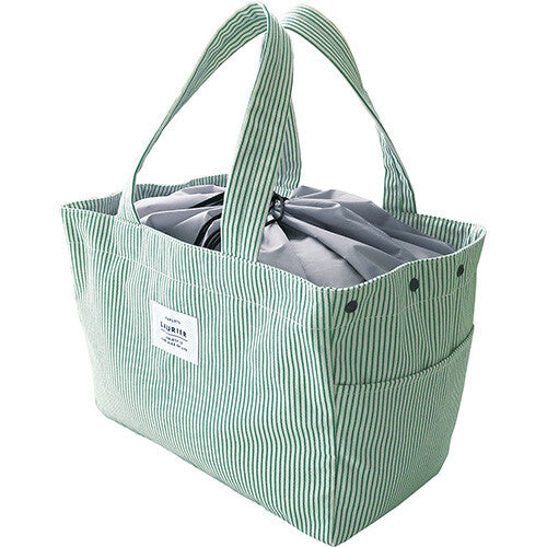 El Commun • Leaflets Laurier Striped Shopping Cooler Bag Large, 3 Colors, Imported Japan