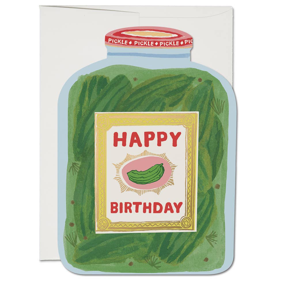 Red Cap Cards • Pickle Birthday Greeting Card