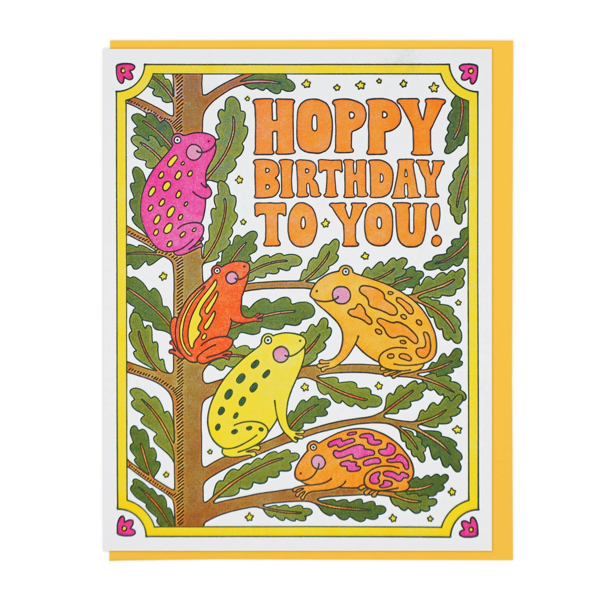 Lucky Horse Press • Hoppy Birthday To You Frogs Birthday Card