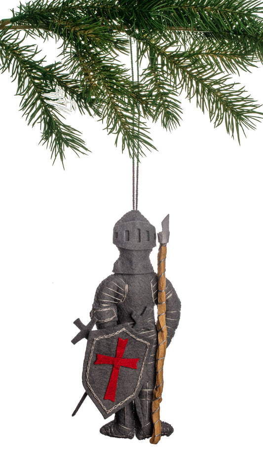 Felt Knight Holiday Ornament