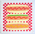 Julie Peach • Tea Towel, Hot Dog!