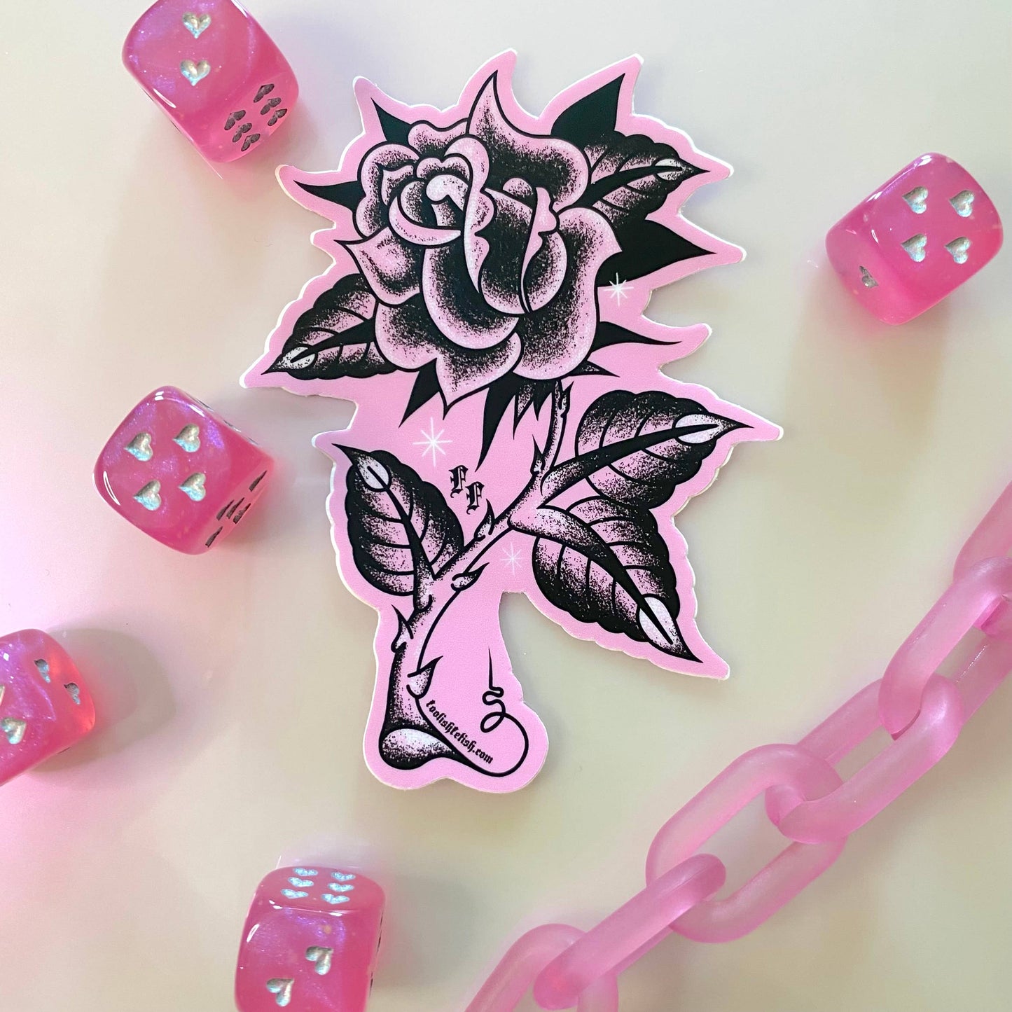 Foolish Fetish • Rose Tattoo Sticker