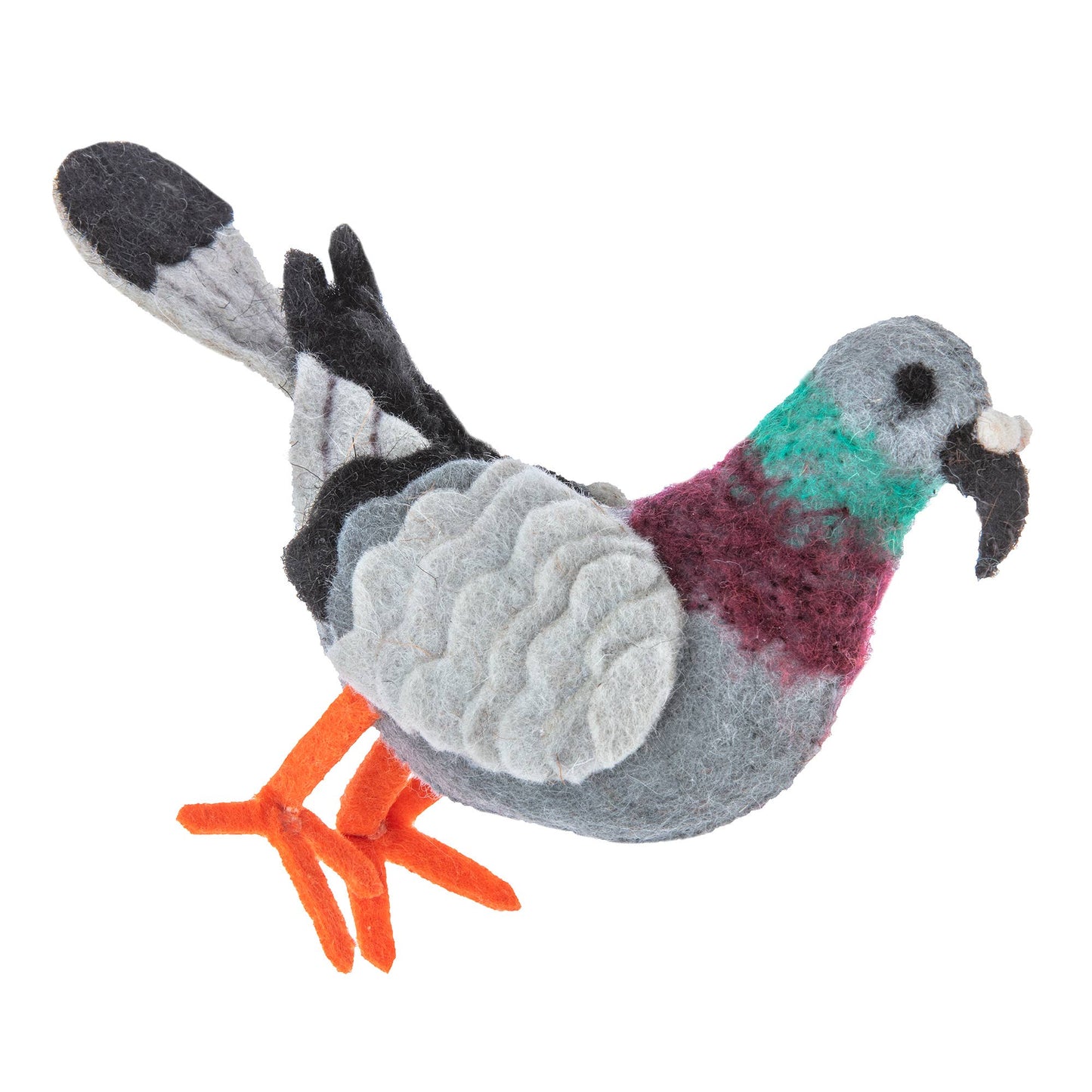 Felt Pigeon Holiday Ornament