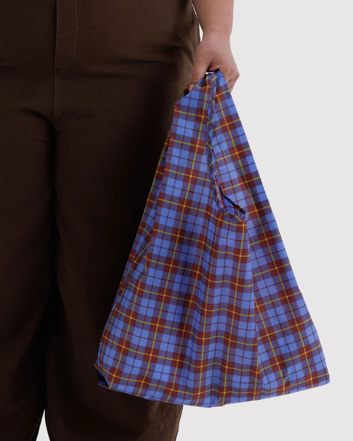 BAGGU • “Blue Tartan” Standard Baggu