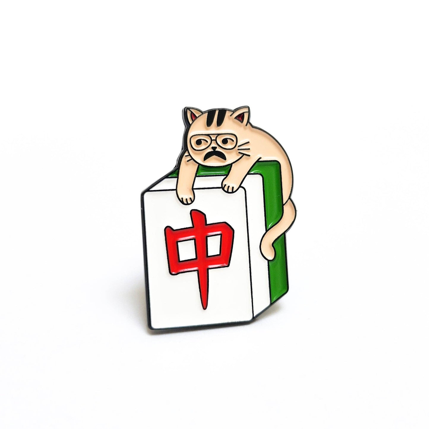 Mahjong Cat Enamel Pin