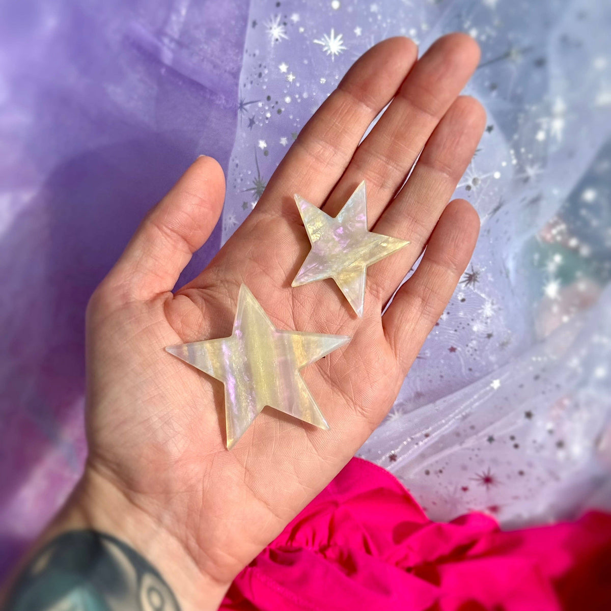 Peach Beast • Star Hair Clip Set