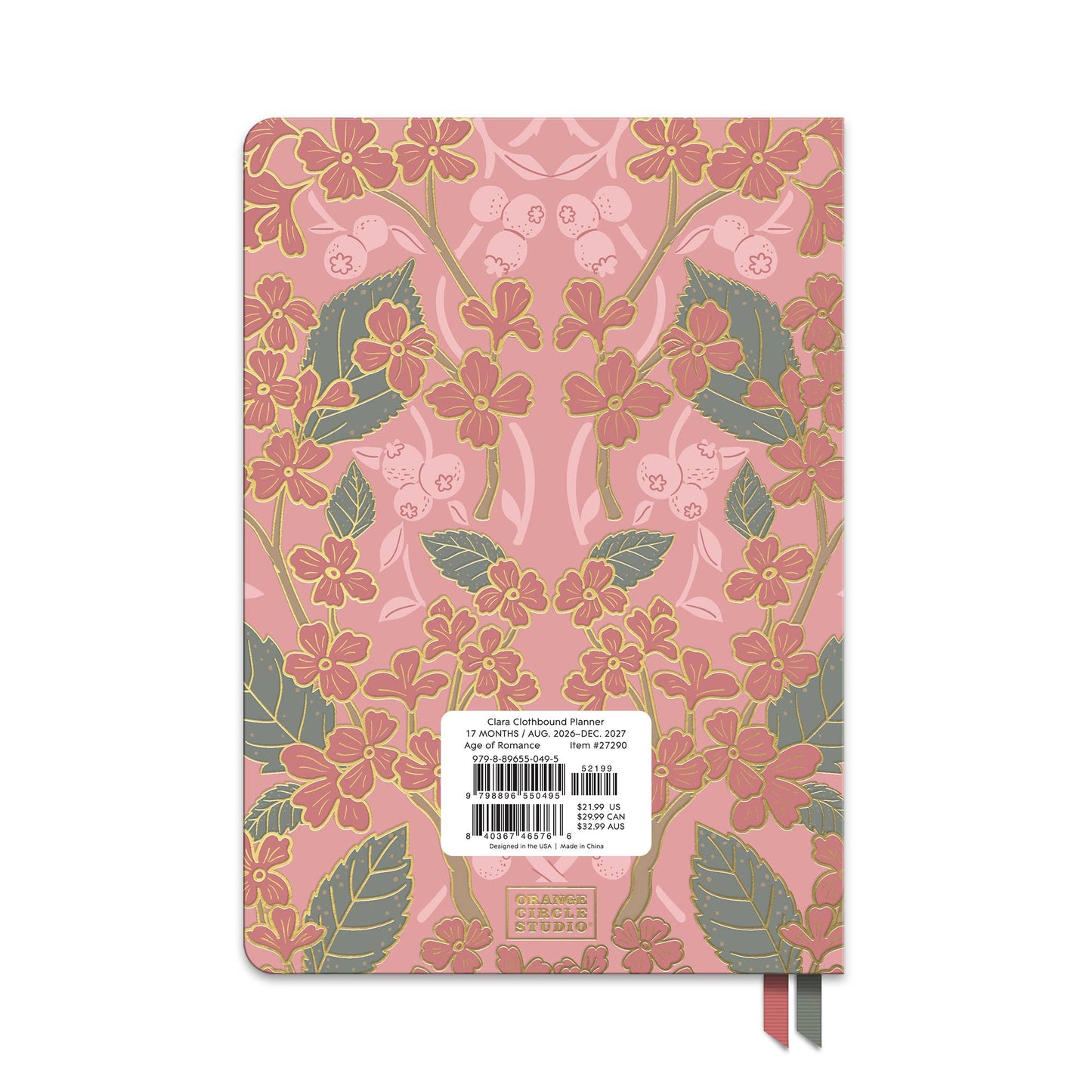 2027 Age of Romance Clara Clothbound Planner