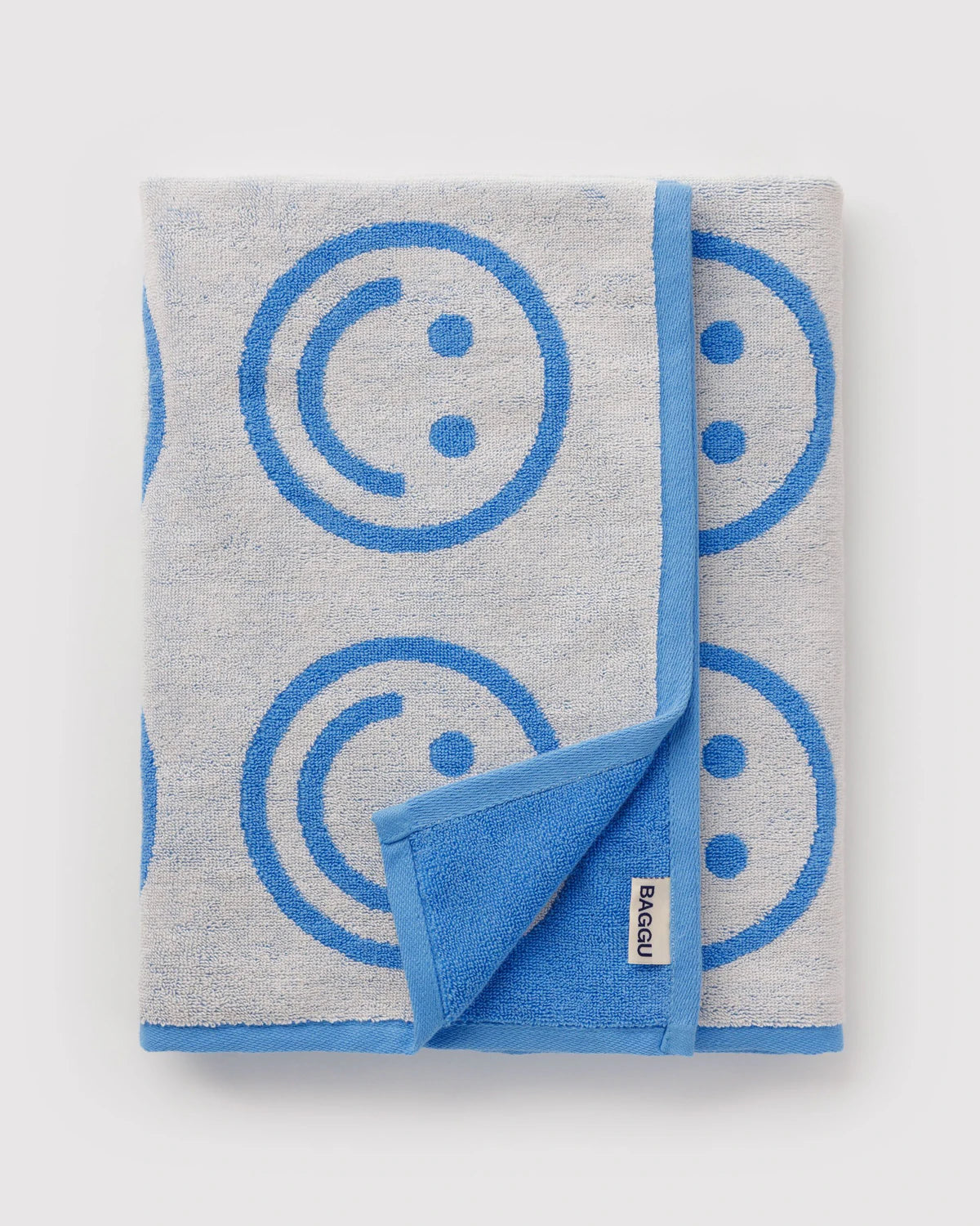 BAGGU • Sky Blue Happy Bath Towel