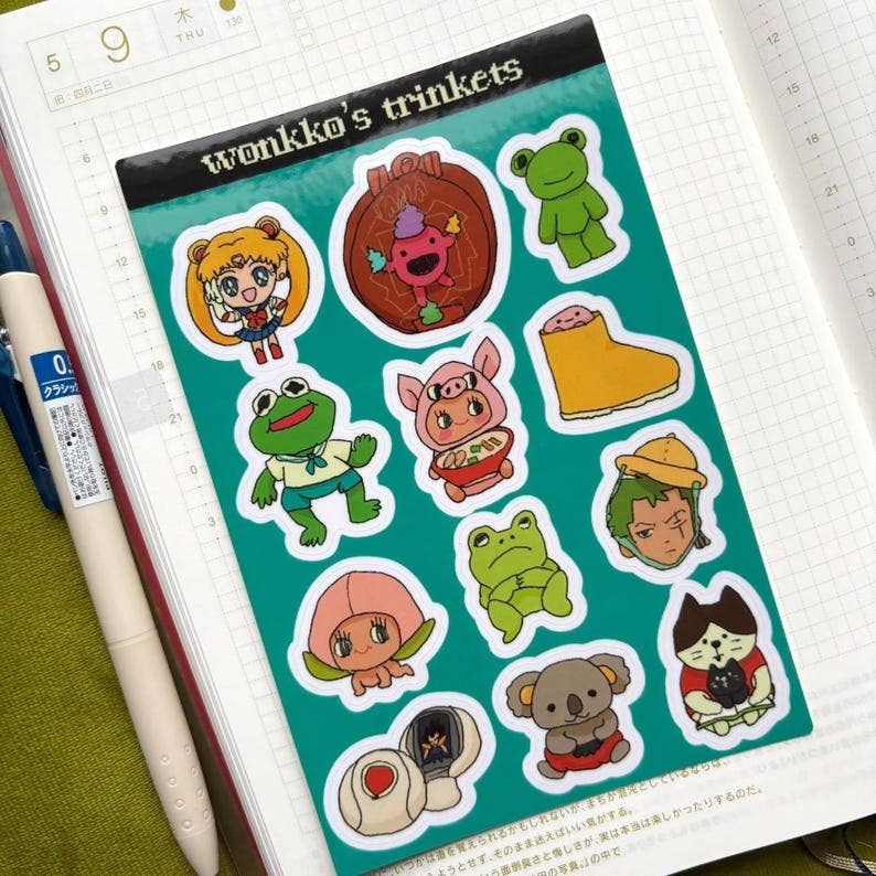 W0nkk0 • Trinkets Clear Icon Sticker Sheets