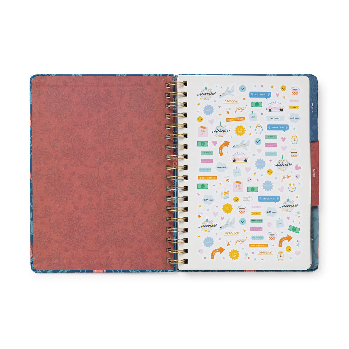 Garden Renaissance Undated Tri-Tab Planner