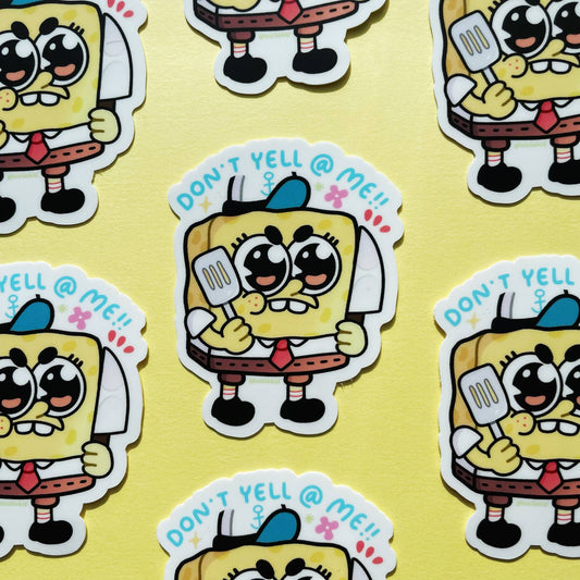 Ghostiekid • Don't Yell At Me Sponge Vinyl Sticker