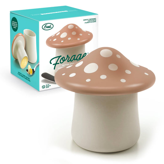 Fred & Friends • Butter Storage, Ceramic Mushroom