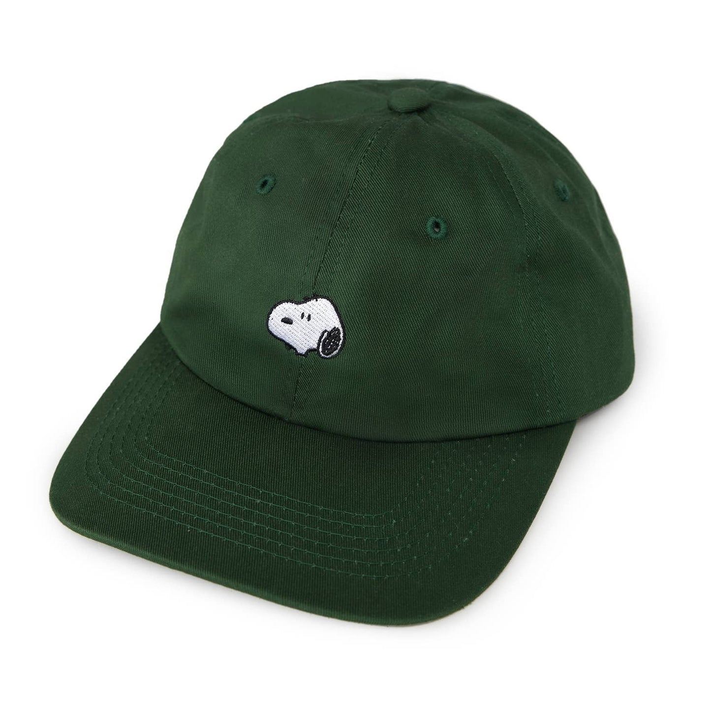 3P4 x Peanuts® • Snoopy Embroidered Dad Hat (Forest)