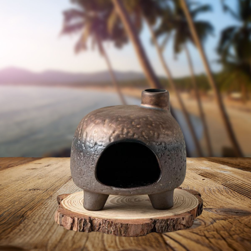Little Golden House Incense Fireplace