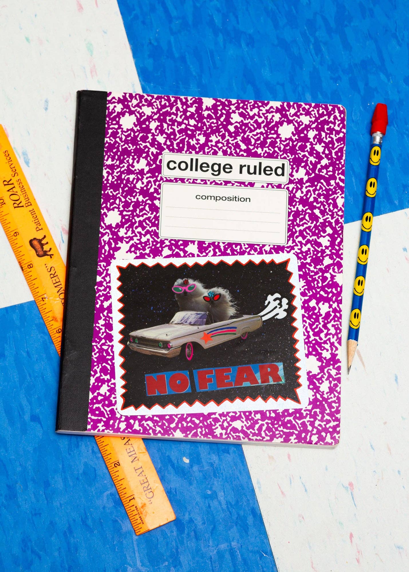 Gentle Thrills • No Fear Glitter Sticker