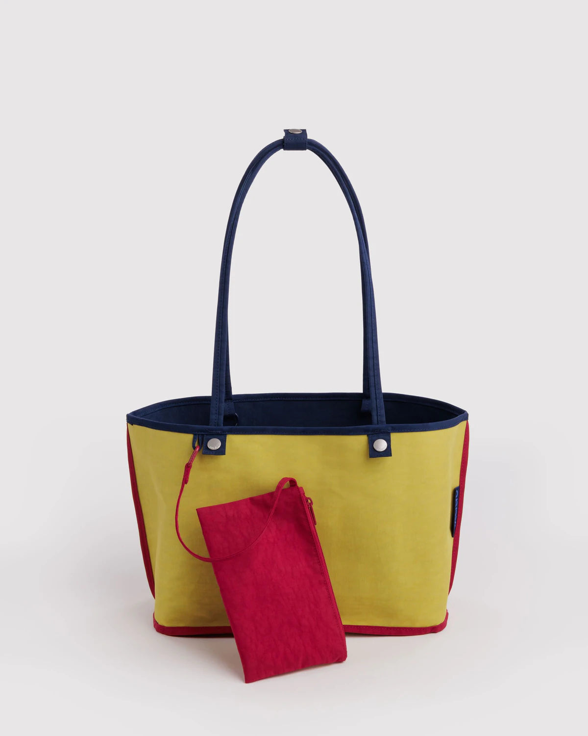 BAGGU • “Navy Mix” Medium Nylon Reversible Tote