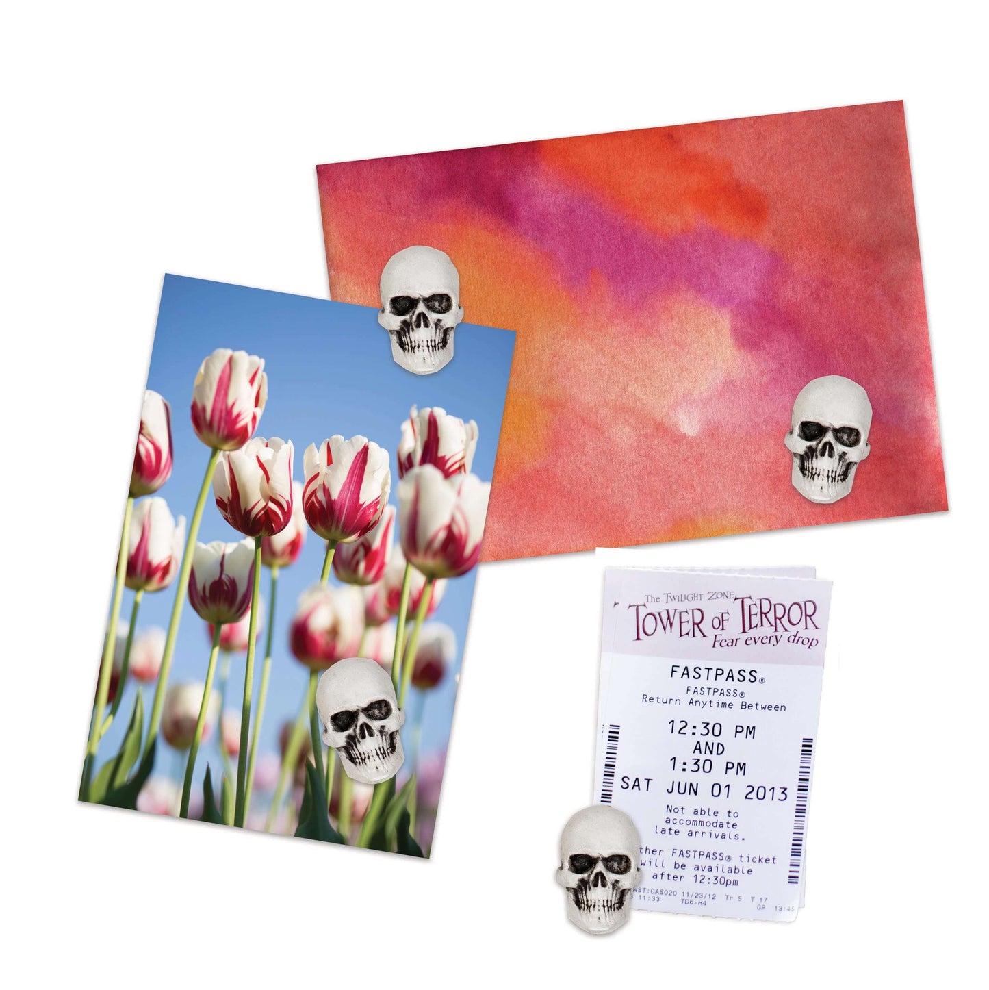 Three by Three • Skull Magnets