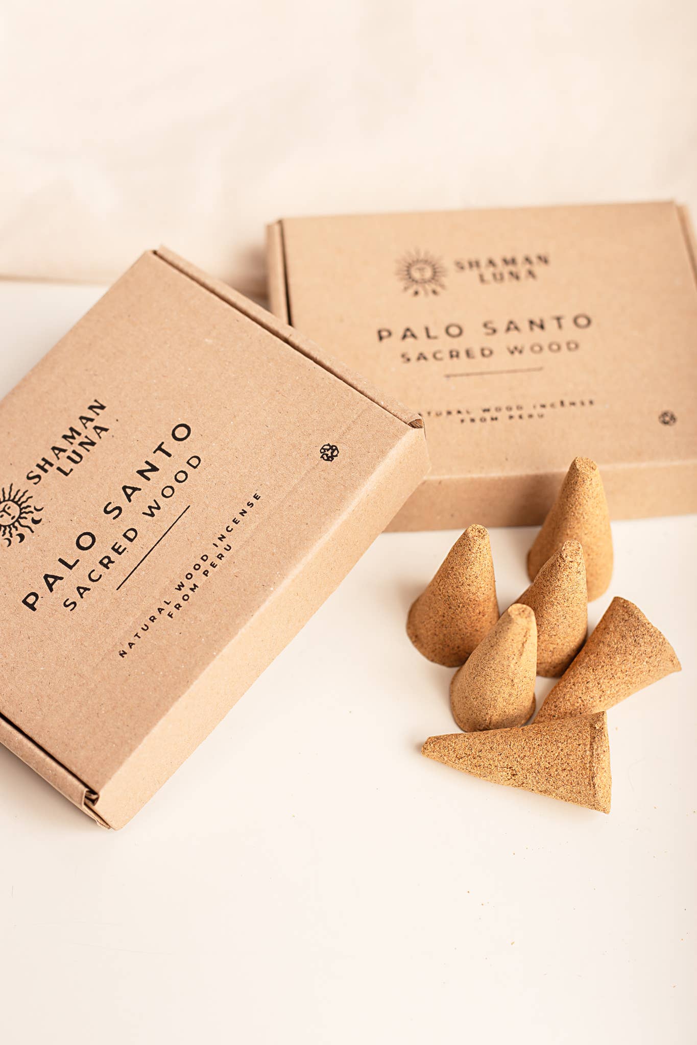 Fair-trade Palo Santo Incense Cones, 6 pieces