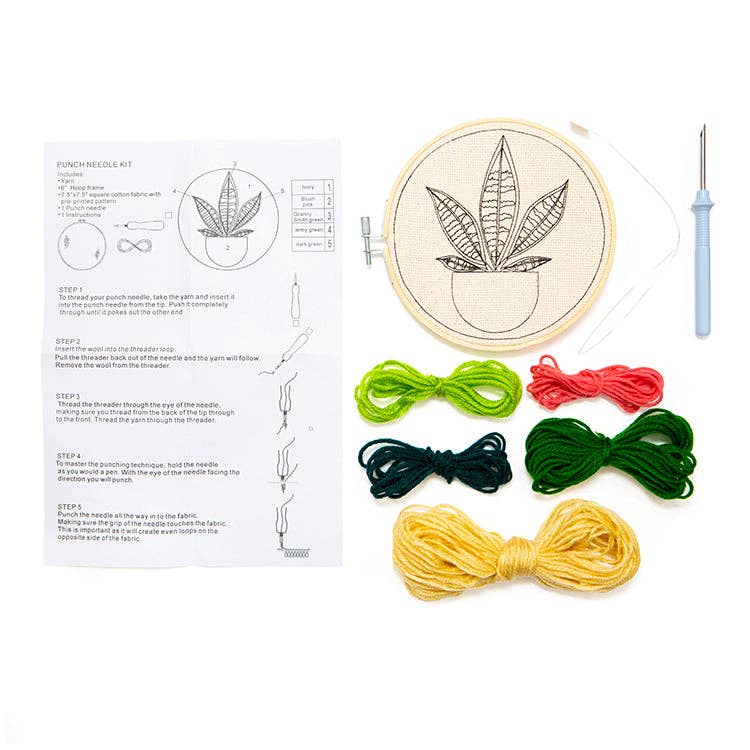 Plant Punch Needle Kit, DIY