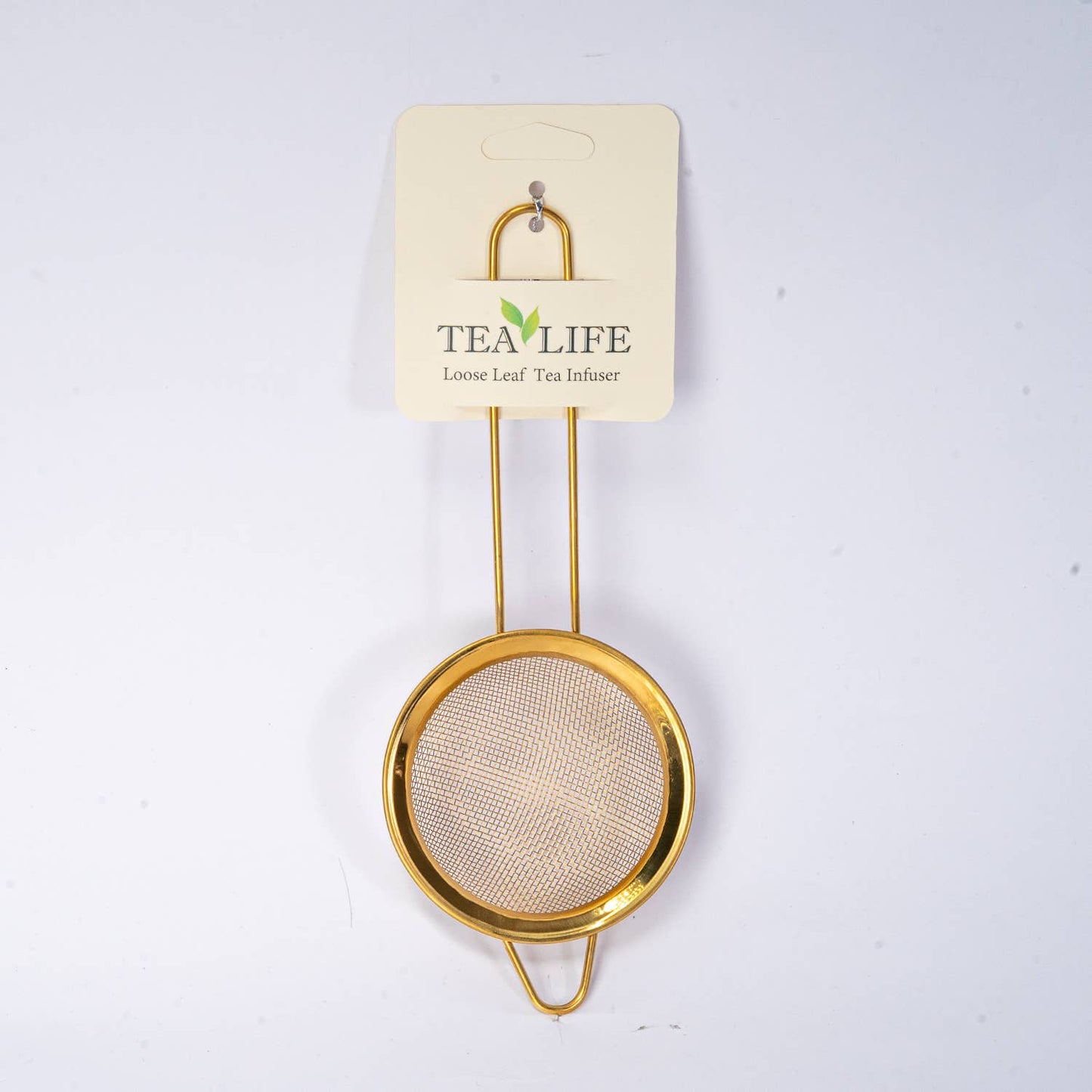 Stainless Steel Tea 3” Strainer with Brass Handle