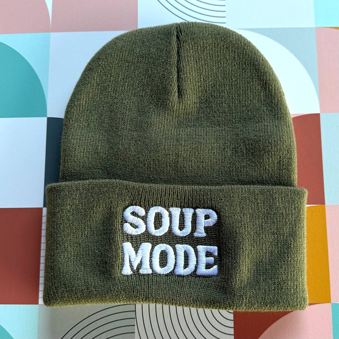 The Silver Spider • “Soup Mode” Olive Beanie