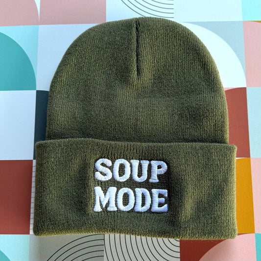 The Silver Spider • “Soup Mode” Olive Beanie