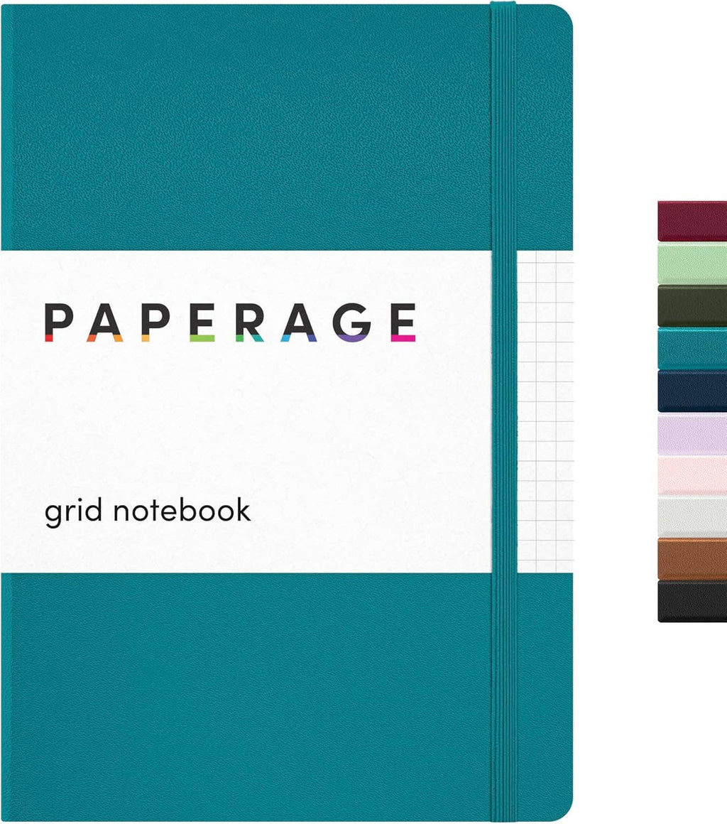 Grid Casebound Journal Notebook, 160 pages