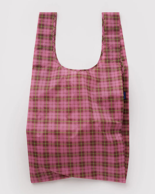 BAGGU • “Azalea Pink Tartan” Big Baggu