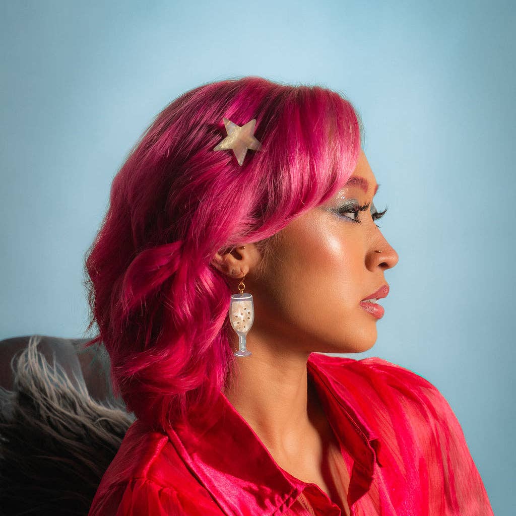 Peach Beast • Star Hair Clip Set