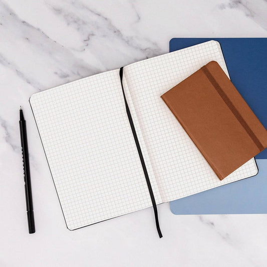 Grid Casebound Journal Notebook, 160 pages