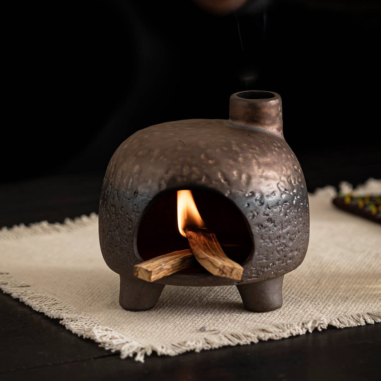 Little Golden House Incense Fireplace