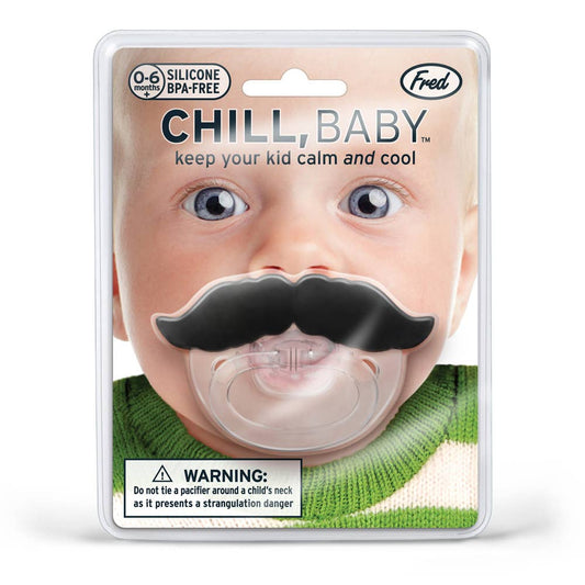 Fred & Friends • Chill Baby Pacifier, Mustache