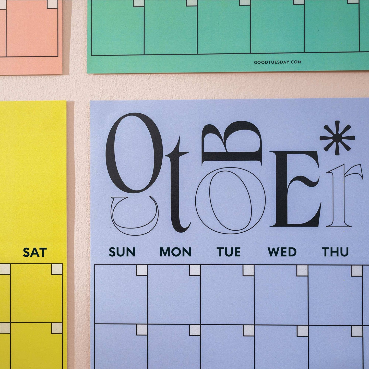 Undated A3 Planner | 12 Pages | Playful Type | Sunday Start