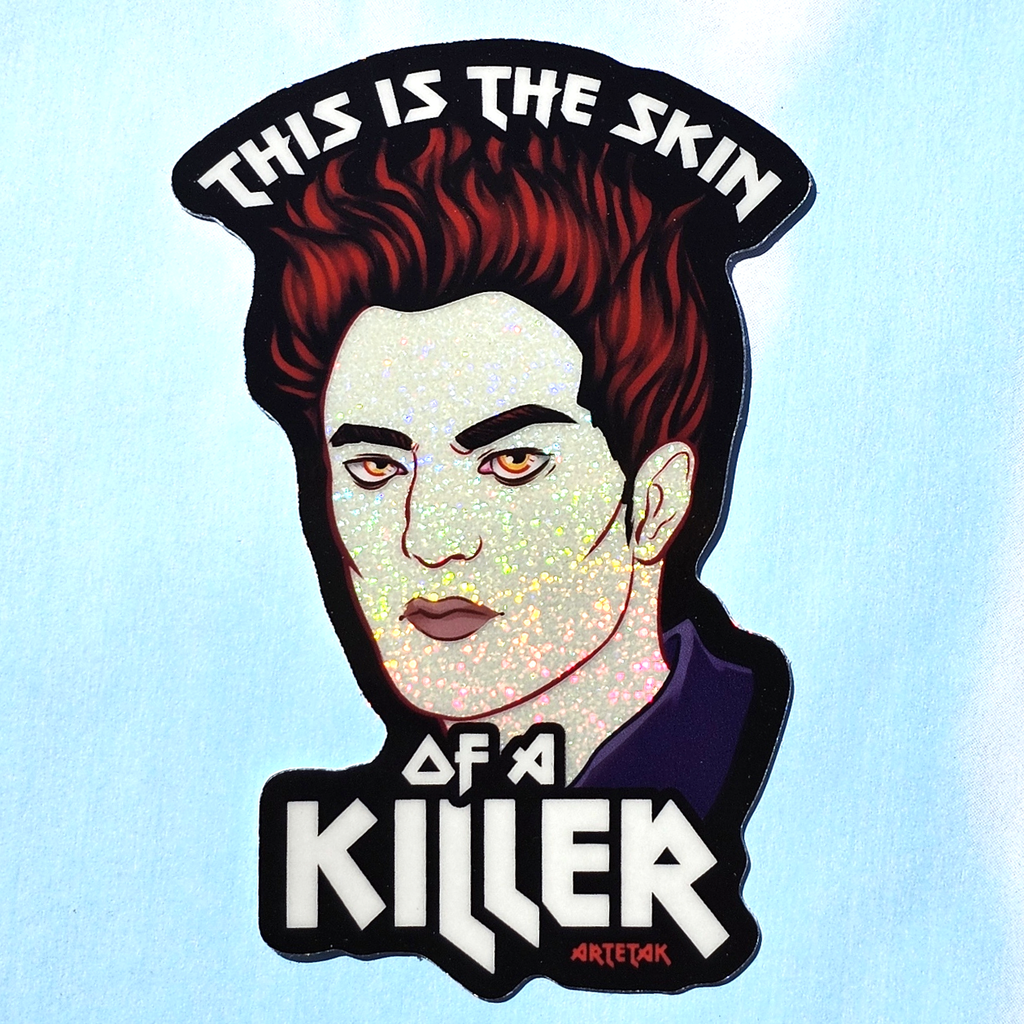 Artetak • Skin of a Killer Glitter Vinyl Sticker