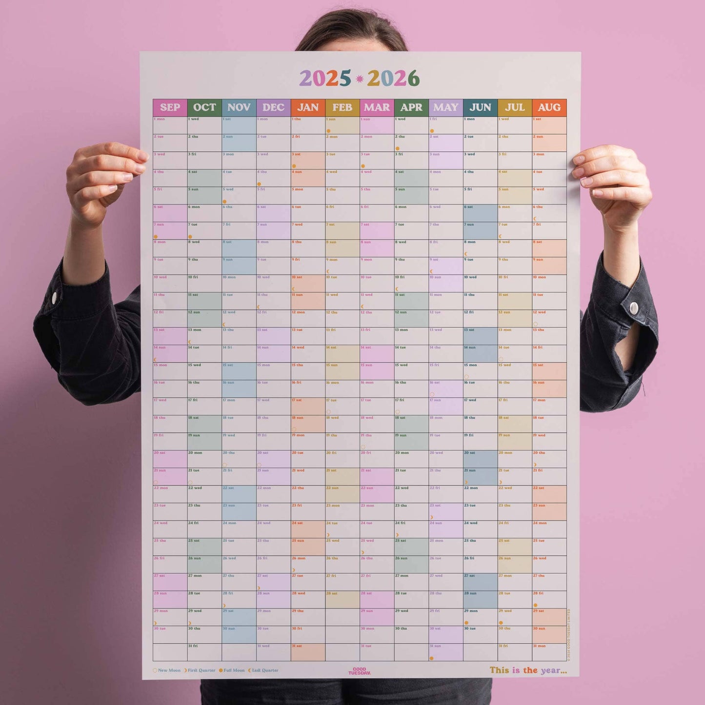 Good Tuesday • 2025-2026 Academic Year Wall Planner
